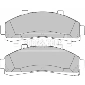 Jeu de 4 plaquettes de frein avant BORG & BECK BBP1644