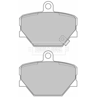 Jeu de 4 plaquettes de frein avant BORG & BECK BBP1679