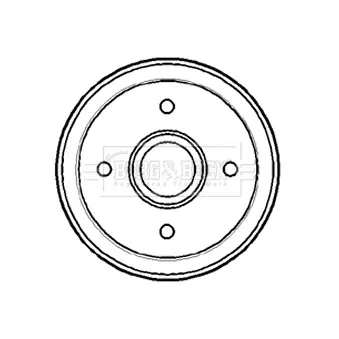 Tambour de frein BORG & BECK BBR7144