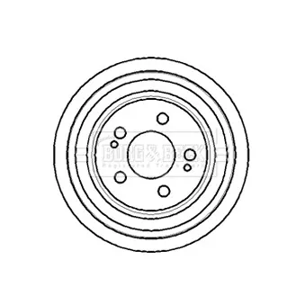 Tambour de frein BORG & BECK BBR7166