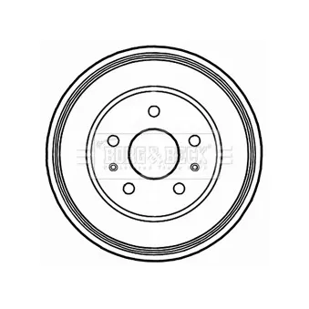 Tambour de frein BORG & BECK BBR7212