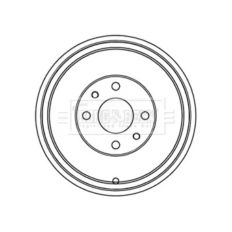 Tambour de frein BORG & BECK BBR7218