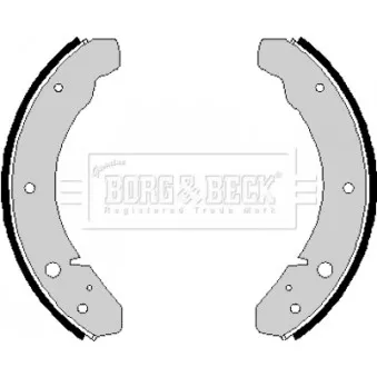 Jeu de mâchoires de frein BORG & BECK BBS6141