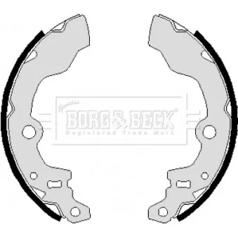 Jeu de mâchoires de frein BORG & BECK BBS6232