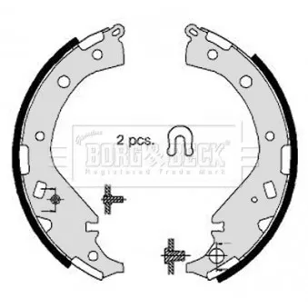 Jeu de mâchoires de frein BORG & BECK BBS6336