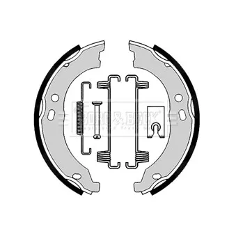 Jeu de mâchoires de frein BORG & BECK BBS6360