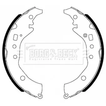 Jeu de mâchoires de frein BORG & BECK BBS6493