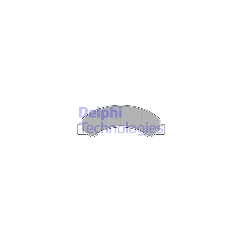 Jeu de 4 plaquettes de frein avant DELPHI LP2769