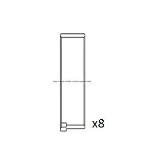 Coussinet de bielle FAI AutoParts BB2039-025