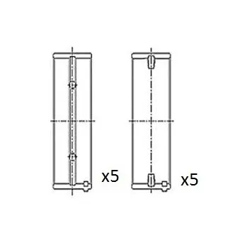 Coussinet de vilebrequin FAI AutoParts BM1029-STD