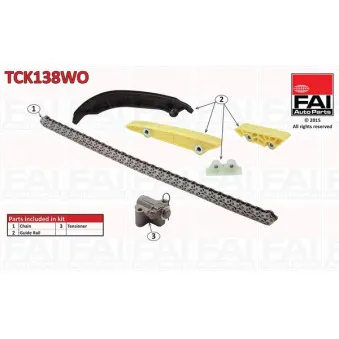 Kit de distribution par chaîne FAI AutoParts TCK138WO