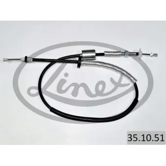 Tirette à câble, commande d'embrayage LINEX 35.10.51
