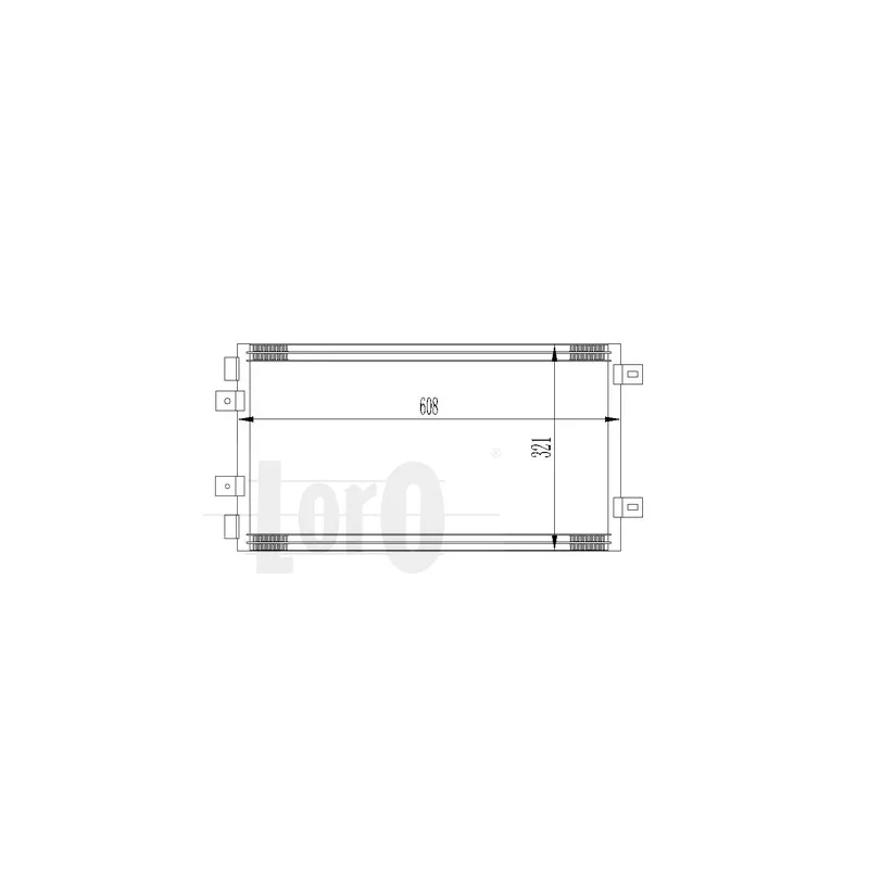 Condenseur, climatisation ABAKUS 016-016-0002