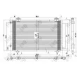 Condenseur, climatisation ABAKUS 051-016-0041 - Visuel 1