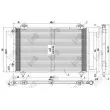 Condenseur, climatisation ABAKUS 051-016-0042 - Visuel 3