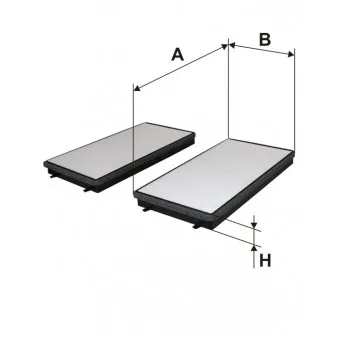 Filtre, air de l'habitacle FILTRON K 1165-2x