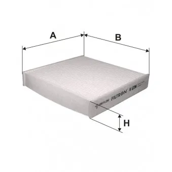 Filtre, air de l'habitacle FILTRON K 1236