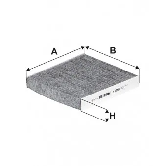 Filtre, air de l'habitacle FILTRON K 1241A