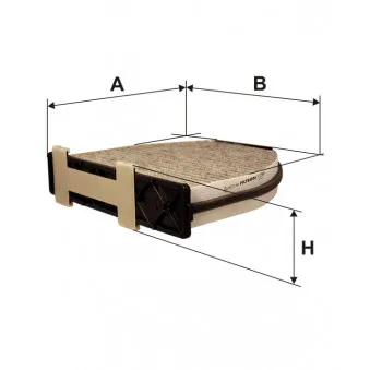 Filtre, air de l'habitacle FILTRON K 1246A
