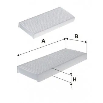 Filtre, air de l'habitacle FILTRON K 1254-2x