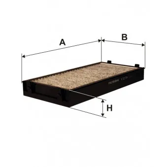 Filtre, air de l'habitacle FILTRON