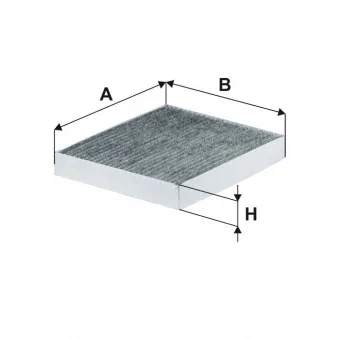 Filtre, air de l'habitacle FILTRON K 1409A