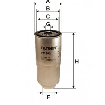 Filtre à carburant FILTRON PP 850/1