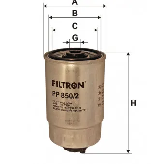 Filtre à carburant FILTRON