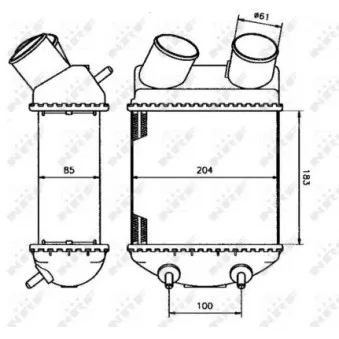 Intercooler, échangeur NRF 30820