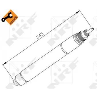 Filtre déshydratant, climatisation NRF 33194