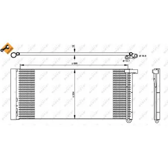 Condenseur, climatisation NRF 350331