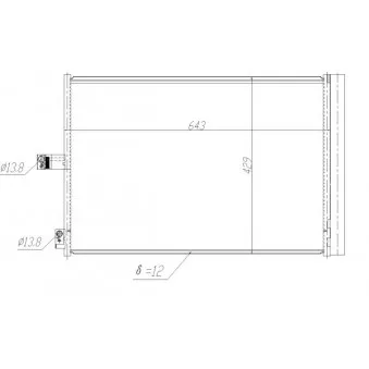 Condenseur, climatisation NRF 350457