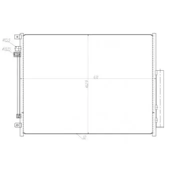 Condenseur, climatisation NRF 350459