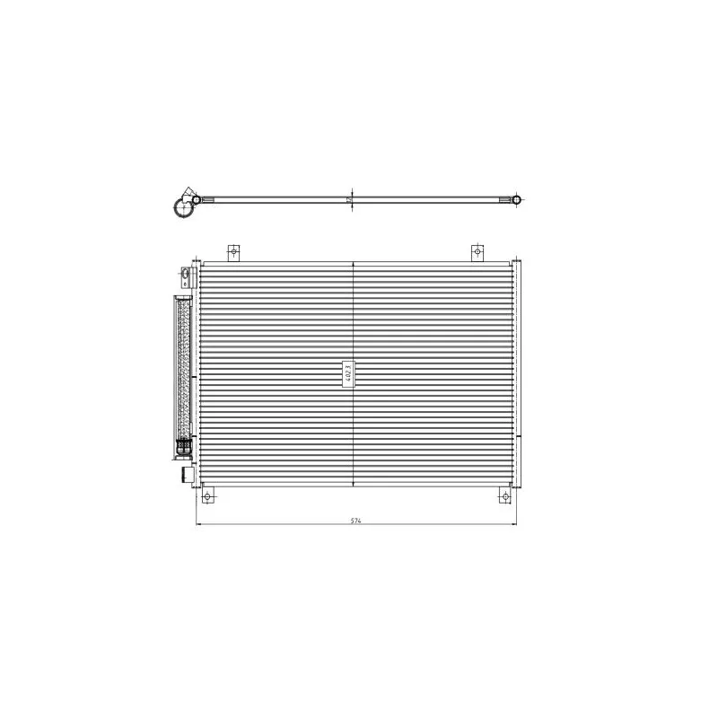 Condenseur, climatisation NRF 350461