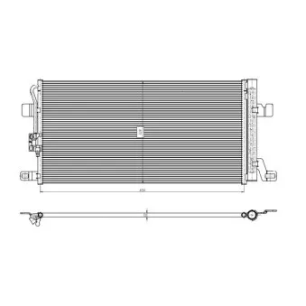 Condenseur, climatisation NRF 350463