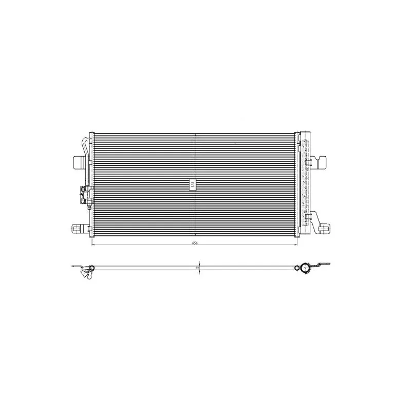 Condenseur, climatisation NRF 350463