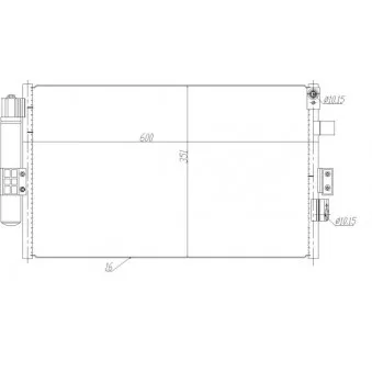 Condenseur, climatisation NRF 350464