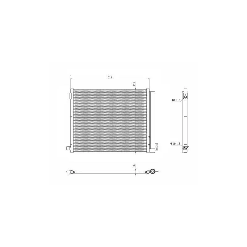 Condenseur, climatisation NRF 350469