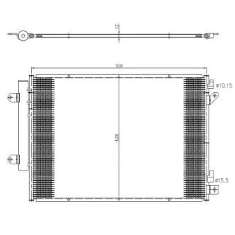 Condenseur, climatisation NRF 350472