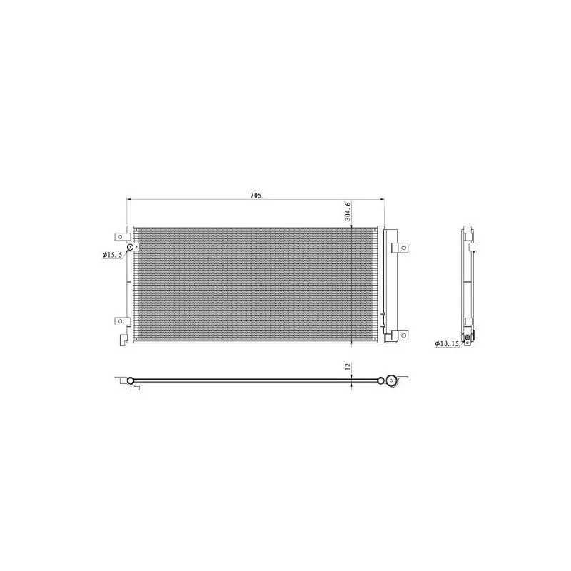 Condenseur, climatisation NRF 350494