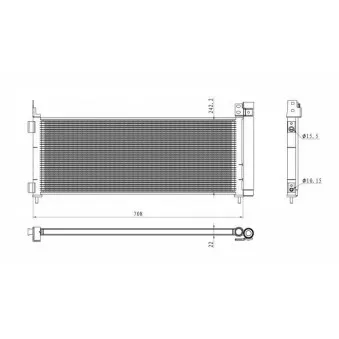 Condenseur, climatisation NRF 350495