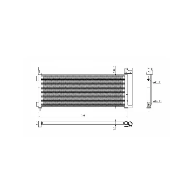 Condenseur, climatisation NRF 350495