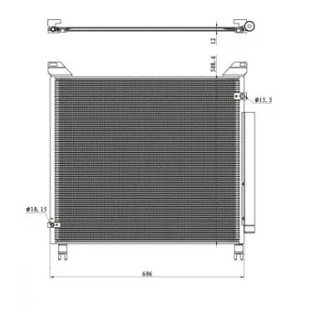 Condenseur, climatisation NRF 350499