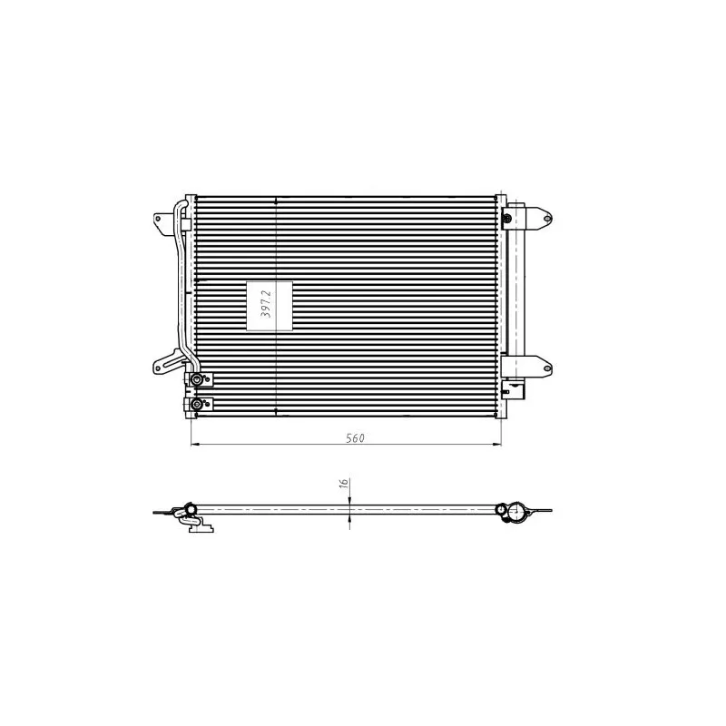 Condenseur, climatisation NRF 350507