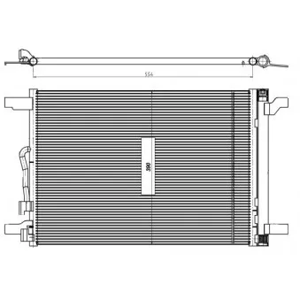 Condenseur, climatisation NRF 350509