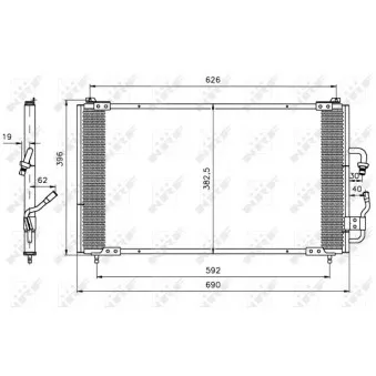 Condenseur, climatisation NRF 35153