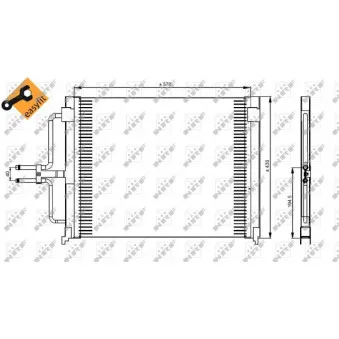 Condenseur, climatisation NRF 35162