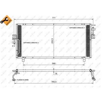 Condenseur, climatisation NRF 35195