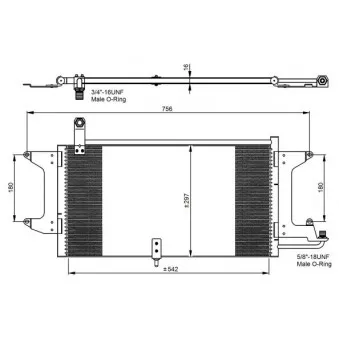 Condenseur, climatisation NRF 35204