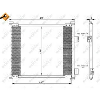 Condenseur, climatisation NRF 35357